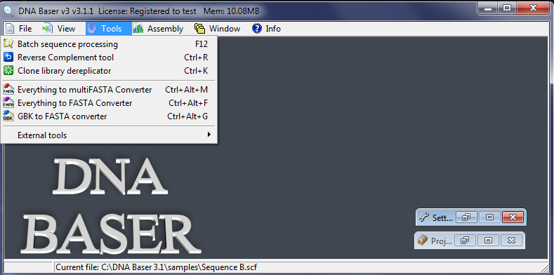 everything to fasta converter converts the specified samples scf sequence format converter
