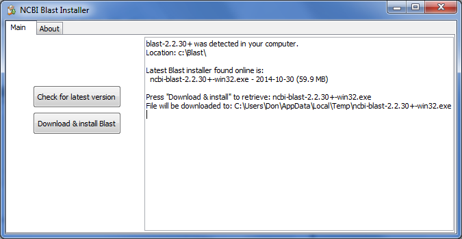 Automatically download and install NCBI Blast+ package